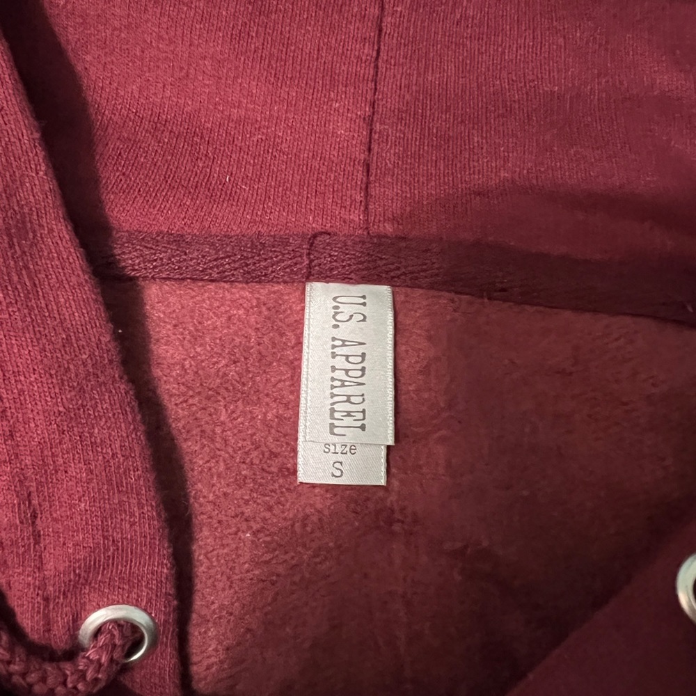 womens apostle island sweatshirt, maroon, size small